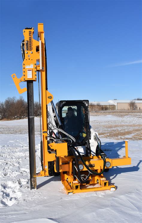 skid steer cutter tool pipe installation|Guardrail Pro .